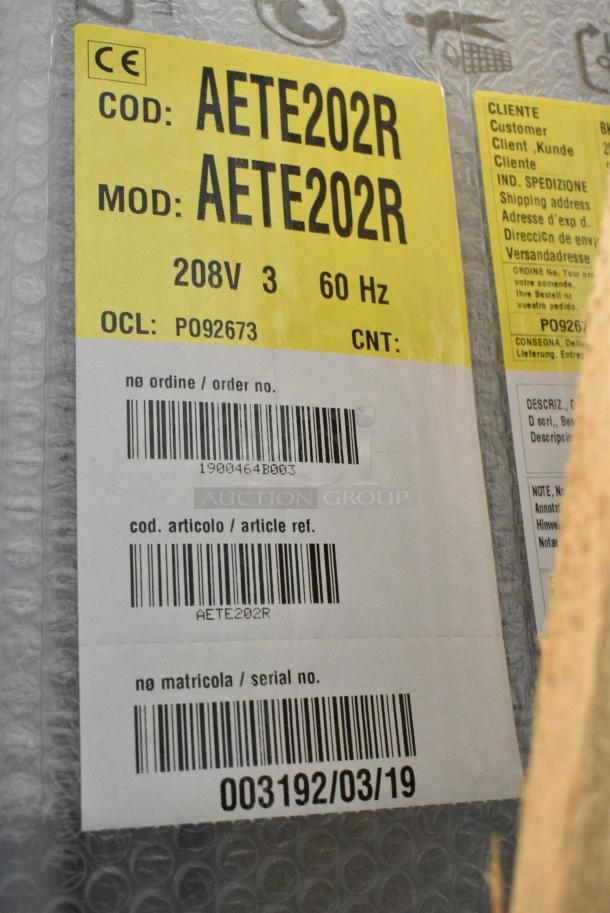 BRAND NEW IN CRATE! BKI AETE202R Stainless Steel Commercial Electric Powered Roll In Combi Convection Oven w/ Metal Pan Rack. 208 Volts, 3 Phase. - Image 11 of 11