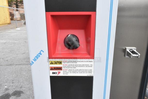 BRAND NEW IN CRATE! BKI Stainless Steel Commercial Roll In Rack Propane Gas Powered Combi Convection Oven w/ Metal Pan Rack. - Image 4 of 13