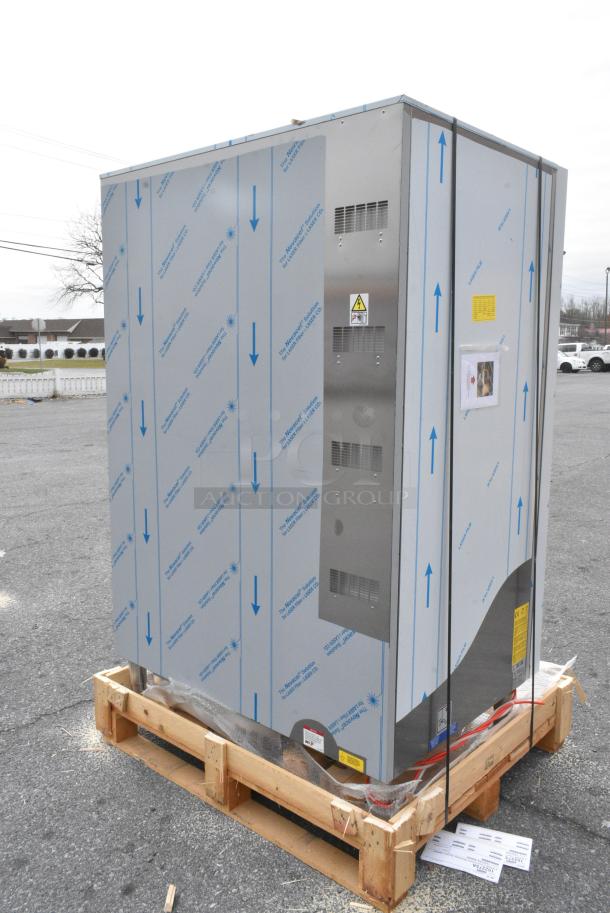 BRAND NEW IN CRATE! BKI Stainless Steel Commercial Roll In Rack Propane Gas Powered Combi Convection Oven w/ Metal Pan Rack. - Image 8 of 13