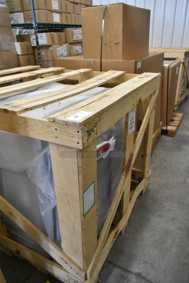 BRAND NEW IN CRATE! BKI COM-G Stainless Steel Commercial Natural Gas Powered Convection Oven. No Legs. - Image 2 of 3