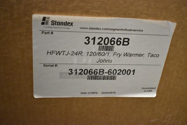 BRAND NEW IN CRATE! 2016 BKI HFWTJ-24R Stainless Steel Commercial Fry Warmer. 120 Volts, 1 Phase. Tested and Working! - Image 3 of 8