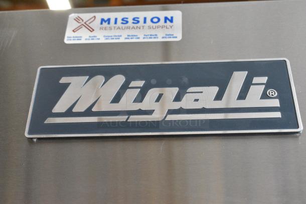 BRAND NEW SCRATCH AND DENT! 2023 Migali C-2R-HC Stainless Steel Commercial 2 Door Reach In Cooler w/ Poly Coated Racks. 115 Volts, 1 Phase. Tested and Working! - Image 3 of 6