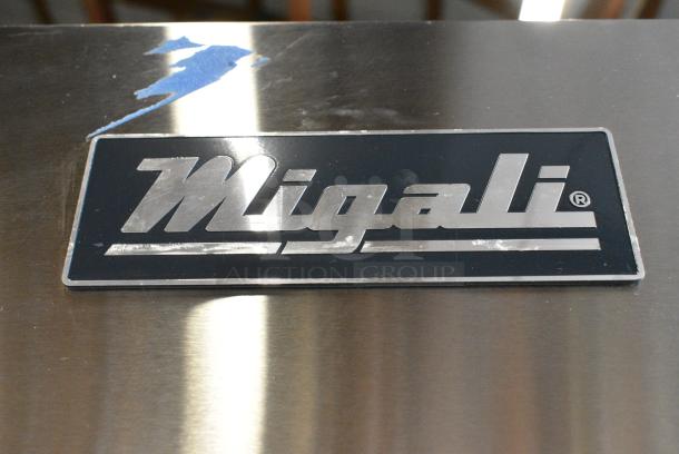 BRAND NEW SCRATCH AND DENT! 2023 Migali C-1R-HC Stainless Steel Commercial Single Door Reach In Cooler w/ Poly Coated Racks on Commercial Casters. 115 Volts, 1 Phase. Tested and Working! - Image 3 of 6