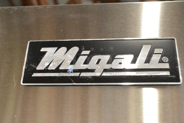BRAND NEW SCRATCH AND DENT! 2019 Migali C-1R-HC Stainless Steel Commercial Single Door Reach In Cooler w/ Poly Coated Racks on Commercial Casters. 115 Volts, 1 Phase. Tested and Working! - Image 4 of 7