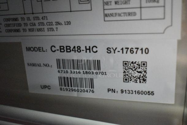 BRAND NEW SCRATCH AND DENT! Migali C-BB48-HC Metal Commercial 2 Door Back Bar Cooler. 115 Volts, 1 Phase. Tested and Working! - Image 7 of 8