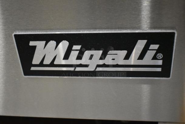 BRAND NEW SCRATCH AND DENT! 2018 Migali C-U48F-HC Stainless Steel Commercial 2 Door Undercounter Cooler on Commercial Casters. 115 Volts, 1 Phase. Tested and Working! - Image 5 of 9
