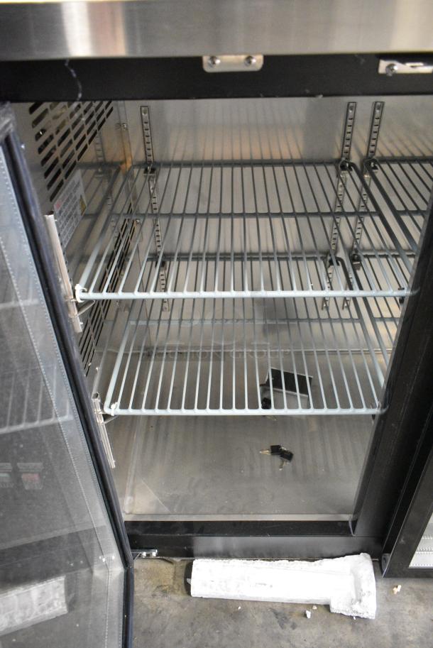 BRAND NEW SCRATCH AND DENT! Migali C-BB48G-HC Metal Commercial 2 Door Back Bar Cooler Merchandiser. 115 Volts, 1 Phase. Tested and Working! - Image 5 of 9