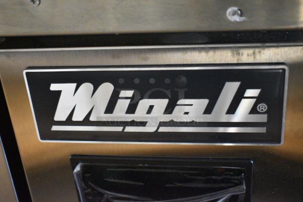 BRAND NEW SCRATCH AND DENT! 2022 Migali C-CB48-HC Stainless Steel Commercial 2 Drawer Chef Base on Commercial Casters. 115 Volts, 1 Phase. Tested and Working! - Image 3 of 8