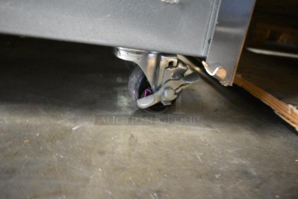 BRAND NEW! BKI HSS4-3T Stainless Steel Commercial Floor Style 3 Tier Warming Display Case Merchandiser on Commercial Casters. 208-240 Volts, 1 Phase. - Image 4 of 6