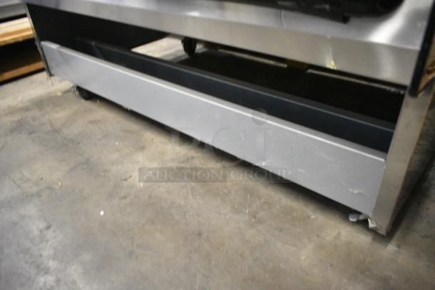 BRAND NEW! BKI HSS4-3T Stainless Steel Commercial Floor Style 3 Tier Warming Display Case Merchandiser on Commercial Casters. 208-240 Volts, 1 Phase. - Image 5 of 6