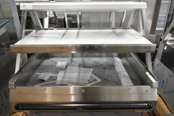 BRAND NEW! 2019 BKI TSWC3 Stainless Steel Commercial Floor Style 2 Tier Warming Display Case Merchandiser. 208 Volts, 1/3 Phase. - Image 4 of 7