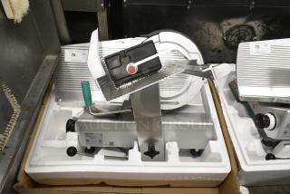 2017 Bizerba GSP H Metal Commercial Countertop Meat Slicer. 120 Volts, 1 Phase. Tested and Working!