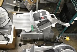 2017 Bizerba GSP HD Metal Commercial Countertop Meat Slicer. 120 Volts, 1 Phase. Tested and Working!