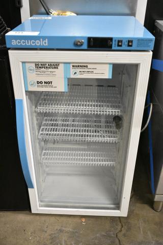 BRAND NEW SCRATCH AND DENT! AccuCold ARG3PV Metal Mini Cooler Merchandiser. 115 Volts, 1 Phase. Tested and Working!