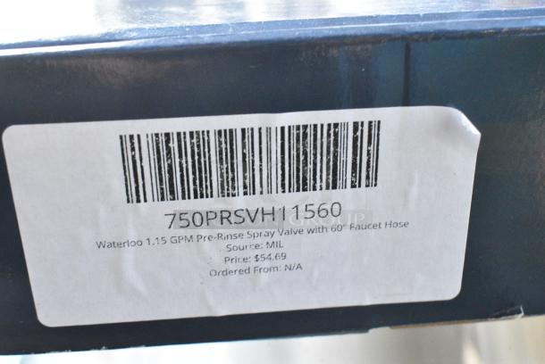 BRAND NEW SCRATCH AND DENT! 750PRSVH11560 Waterloo 1.15 GPM Pre Rinse Spray Valve Faucet Hose - Image 4 of 4