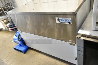 BRAND NEW SCRATCH AND DENT! 2024 Avantco 178MC49HC Stainless Steel Commercial Milk Cooler on Commercial Casters. 115 Volts, 1 Phase. Tested and Working!