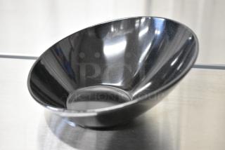 2 BRAND NEW! Boxes of 12 GET B-786-BK Black Elegance 12 oz. Black Slanted Melamine Bowl. 2 Times Your Bid!