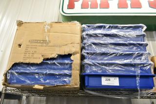 2 BRAND NEW! Boxes of 6 Bakers Mark 176DB18263BL 18" x 26" x 3" Blue Heavy-Duty Polypropylene Dough Proofing Box. 2 Times Your Bid!
