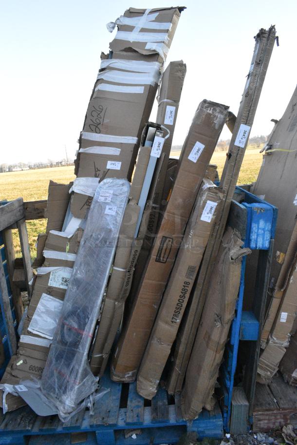 BRAND NEW SCRATCH AND DENT! Regency 600DOS1860 Stainless Steel Double Deck Overshelf - 18" x 60" x 32". May Be Missing Pieces. - Image 2 of 4