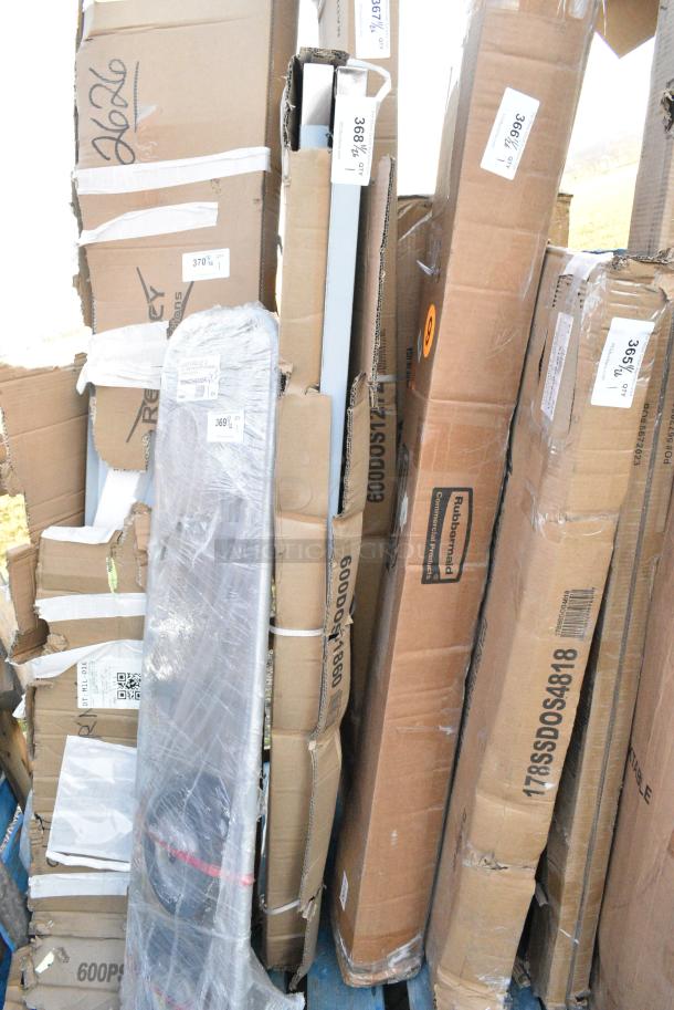 BRAND NEW SCRATCH AND DENT! Regency 600DOS1860 Stainless Steel Double Deck Overshelf - 18" x 60" x 32". May Be Missing Pieces. - Image 3 of 4