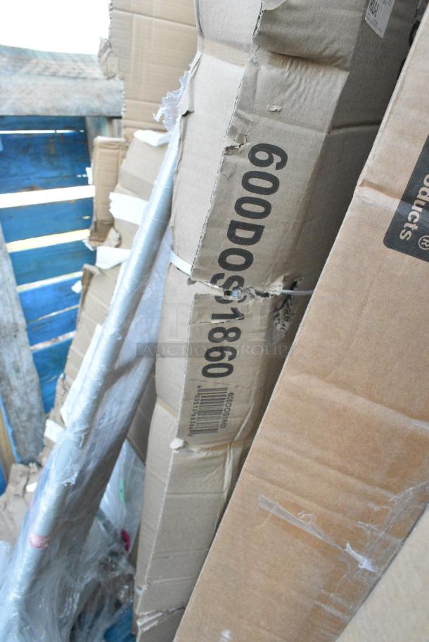 BRAND NEW SCRATCH AND DENT! Regency 600DOS1860 Stainless Steel Double Deck Overshelf - 18" x 60" x 32". May Be Missing Pieces. - Image 4 of 4