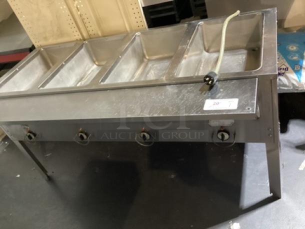 Duke 4-Bin Stainless Steel Steam Table 
58-1/2 x 29-1/2 x 28-3/4 - Image 1 of 4