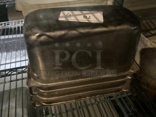 Stainless Steel Drop Pan 
 12-1/2 x 10-1/2 x 6 
Your Bid x 4