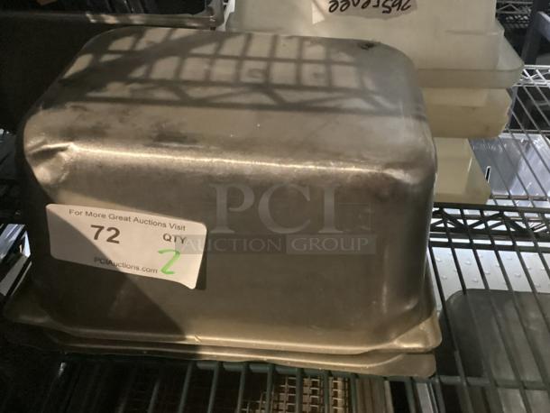 Stainless Steel Drop Pan 
 12-1/2 x 10-1/2 x 6 
Your Bid x 2 - Image 2 of 2