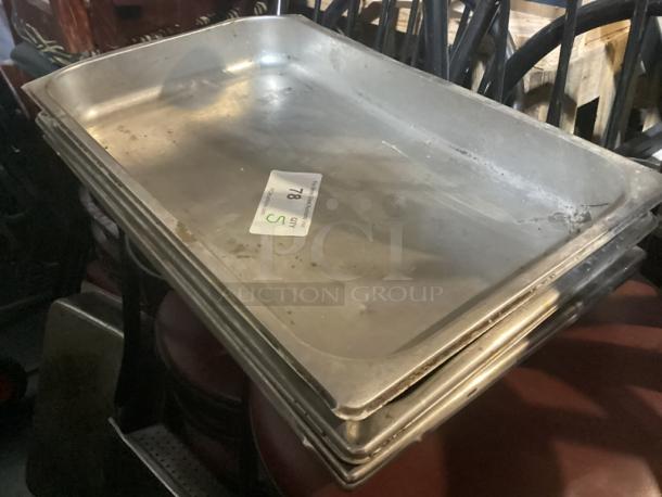 Stainless Steel Drop Pan 
 21 x 13 x 2 
Your Bid x 5 - Image 1 of 2