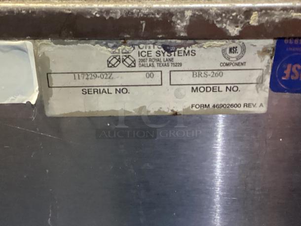 Stainless Steel Ice Holding Bin. No Ice Maker. 
22-1/2 x 32 x 34-1/2
BRS-260 - Image 4 of 4