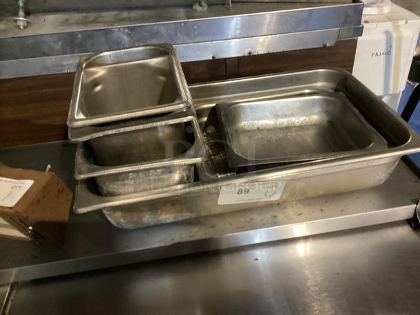 Misc Lot of Stainless Steel Drop Pans 
Qty 6 
Your Bid x 6 - Image 1 of 1