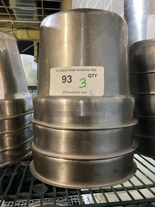 9-1/2” Soup Pot Inserts 
Qty 3 
Your Bid x 3 - Image 1 of 1