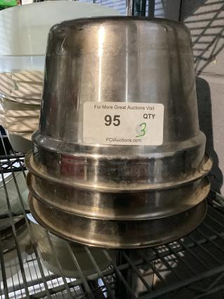 Stainless Steel 12” Soup Pot Inserts
Qty 3