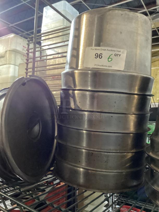 Steel 11" Soup Pot Inserts W/3 Lids
Qty 6
Your Bid x 6 - Image 1 of 1