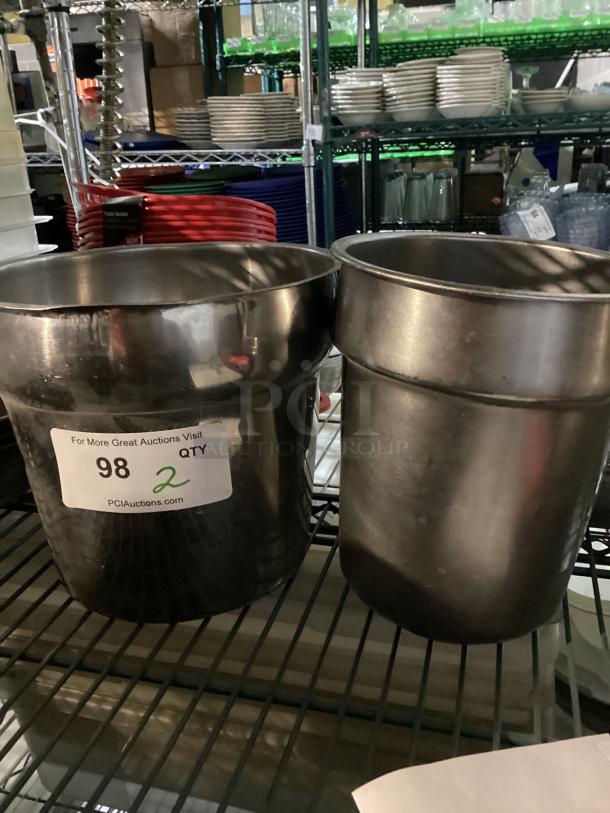 Stainless Steel Soup Pot Inserts 
7”/9-½
Qty 3
Your Bid x 3 - Image 1 of 1