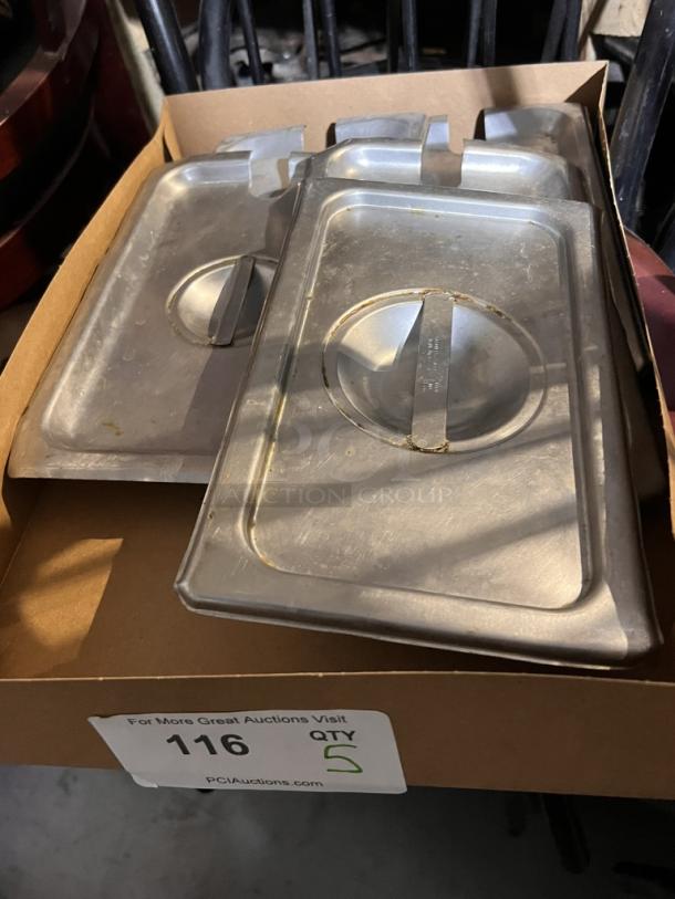 5 Stainless Steel Lids
10-1/2 x 6-1/2
Your Bid x 5 - Image 1 of 1