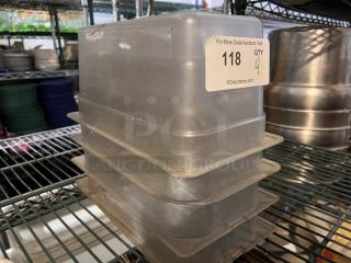 Clear Plastic Drop Pans 
Qty 4
12 x 6-½ x 6
Your Bid x 4