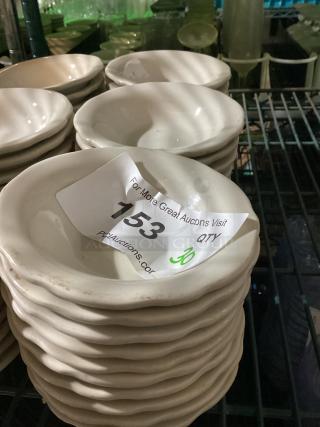 Scalloped Finger/Sauce Bowls 
4-1/2”
Qty 30
Your Bid x 30