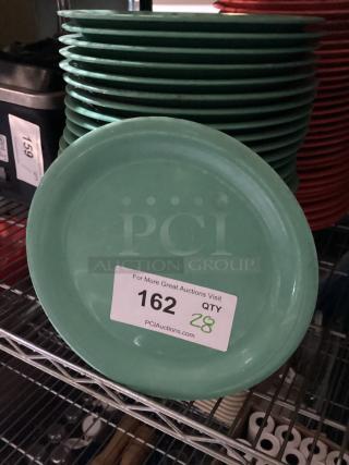 Green Melamine Plates 
9”
Qty 28
Your Bid x 28