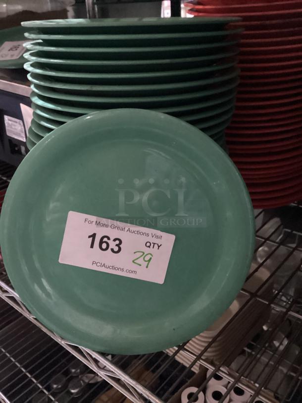 Green Melamine Plates 
9”
Qty 29
Your Bid x 29 - Image 1 of 1