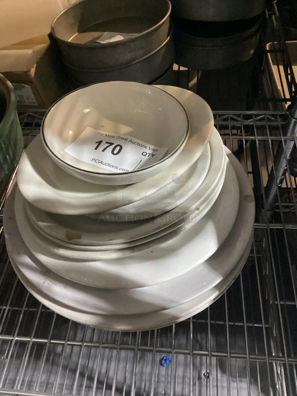 Misc Flat of Ceramic Dishes - Image 1 of 1