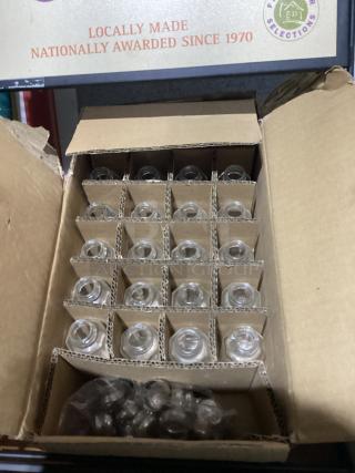 Brand New 2oz Glass Paneled Salt and Pepper Shakers,
Qty 24 (12 Pairs)