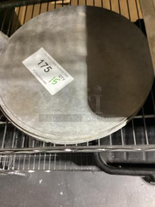 12” Round Standard Weight Aluminum Pizza Pan Separator
Qty 15
Your Bid x 15