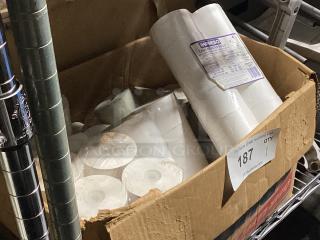 Misc Box of Receipt Paper Rolls