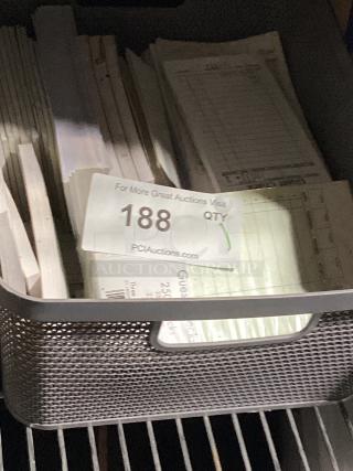 Bin of Guest Checks