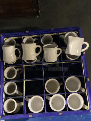 Dish Rack of Coffee Mugs 
Qty 20
Your Bid x 20