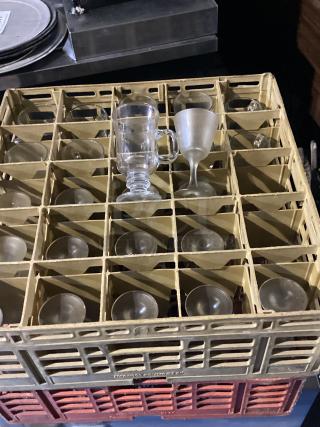 Mixed Lot of Irish Coffee Glasses and  Goblet Wine Glasses 
Qty 25
Your Bid x 25