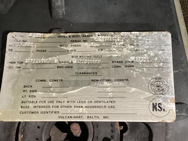 Ecoline 6 Burner Range W/Oven - Image 3 of 4