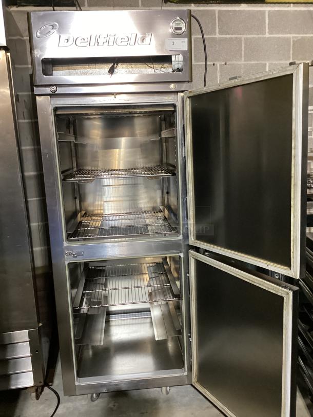 Delfield Stainless Steel One Section Pass-Thru Refrigerator, (4) Right Hinge Solid Doors, 115v
632 lbs
28 x 32-1/2 x 79 - Image 4 of 6