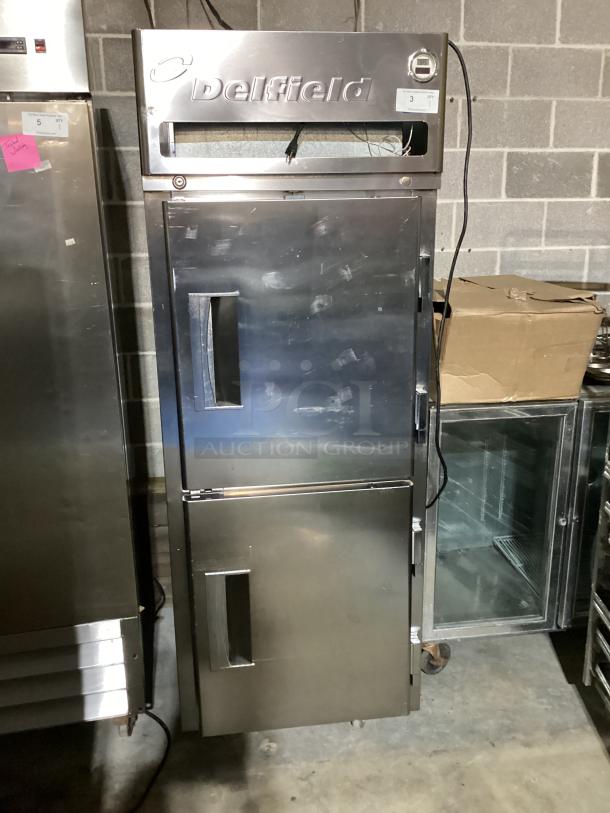 Delfield Stainless Steel One Section Pass-Thru Refrigerator, (4) Right Hinge Solid Doors, 115v
632 lbs
28 x 32-1/2 x 79 - Image 1 of 6